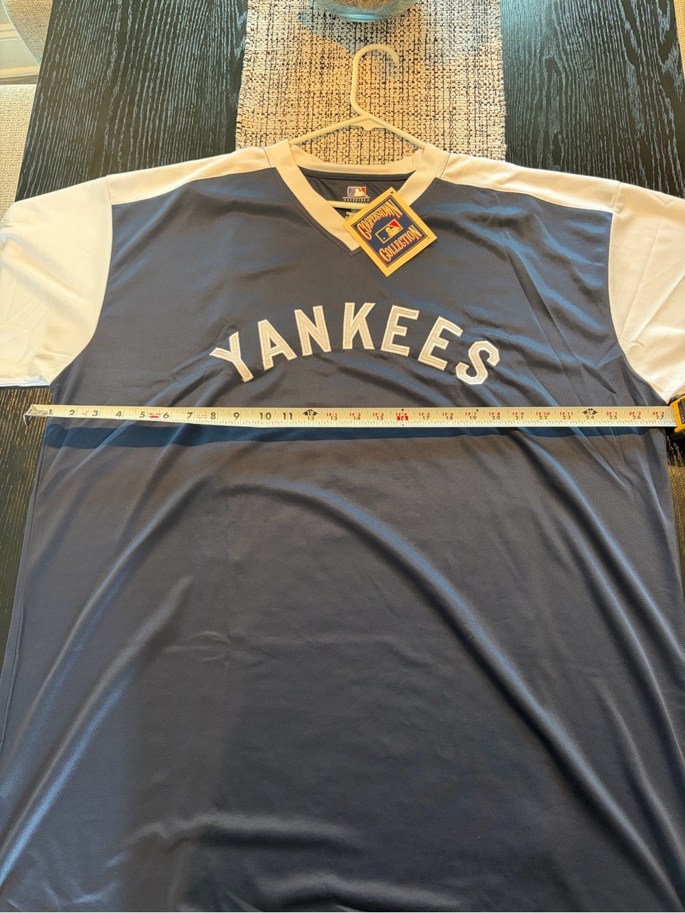 Derek Jeter 2 NY Yankees MLB Cooperstown Collection Baseball Jersey 2XLT NWT - Picture 7 of 7
